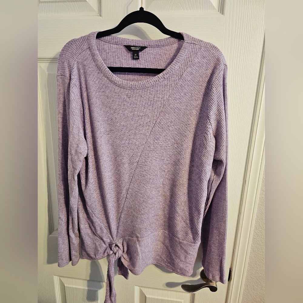 Simply Vera Vera Wang Lavender Knit Top